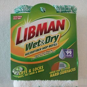 Libman Wet & Dry Microfiber Mop Refill  # 00119 119 Wet/Dry